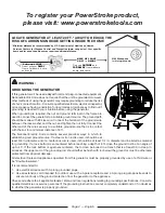 Preview for 6 page of Power Stroke PS907000P Series Operator'S Manual