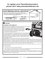 Preview for 6 page of Power Stroke PS907000S Operator'S Manual