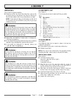 Preview for 15 page of Power Stroke PS907000S Operator'S Manual