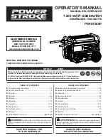 Power Stroke PS907500P Operator'S Manual preview