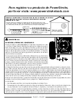 Preview for 26 page of Power Stroke PS907500P Operator'S Manual