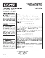 Preview for 72 page of Power Stroke PS9C3501A Operator'S Manual