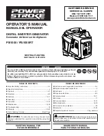 Power Stroke PSi1000 Operator'S Manual preview