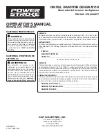 Preview for 48 page of Power Stroke PSi1000 Operator'S Manual