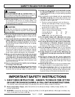 Preview for 2 page of Power Stroke PSL0CH181 Operator'S Manual