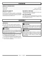 Preview for 4 page of Power Stroke PSL0CH181 Operator'S Manual