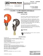 Power Team 12-HTR series Operating Instructions And Parts List Manual preview