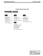 Предварительный просмотр 7 страницы Power Team 201338-TID Operating Instructions Manual