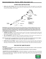 Предварительный просмотр 2 страницы Power Team PA46 Series Operating Instructions Manual