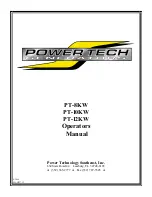 Power Tech Generators PT-10KW Operator'S Manual preview