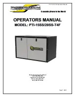 Power Tech Generators PTI-15SS-T4F Operator'S Manual preview