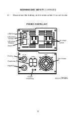 Preview for 8 page of Power Tech-On PS1001 Instruction Manual