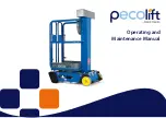 Power Towers pecolift Operating And Maintenance Manual preview