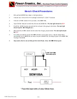 Предварительный просмотр 11 страницы Power-Tronics SEM100A Manual