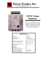 Power-Tronics VR758 Manual preview