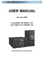 Power Walker PowerWalker VFI 10000RT LCD User Manual preview