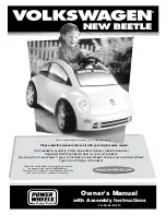 Power Wheels 73510 Volkswagen New Beetle Owner'S Manual With Assembly Instructions preview