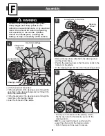 Предварительный просмотр 9 страницы Power Wheels 76790 Owner'S Manual With Assembly Instructions