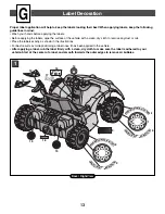 Предварительный просмотр 13 страницы Power Wheels 76790 Owner'S Manual With Assembly Instructions