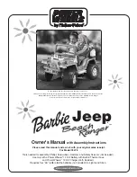 Power Wheels BARBIE BEACH RANGER JEEP 78478 Owner'S Manual предпросмотр