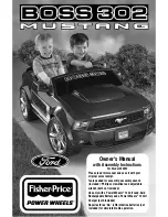 Preview for 1 page of Power Wheels BOSS 302 Mustang Owner'S Manual