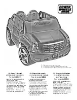 Preview for 1 page of Power Wheels Cadillac Owner'S Manual With Assembly Instructions