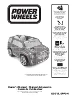 Power Wheels CDD13 Owner'S Manual preview