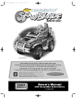 Power Wheels CHEVROLET SAWBLADE MONSTER TRUCK Owner'S Manual With Assembly Instructions preview