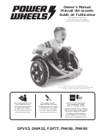 Power Wheels DFV03 Owner'S Manual preview