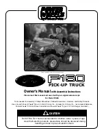 Power Wheels FORD 74210 Owner'S Manual предпросмотр