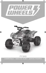 Предварительный просмотр 1 страницы Power Wheels FYX49 Owner'S Manual