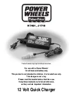 Preview for 1 page of Power Wheels H7461 Instruction Booklet