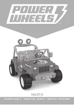 Preview for 1 page of Power Wheels HGD19 Owner'S Manual