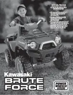 Power Wheels Kawasaki BRUTE FORCE R8126 Owner'S Manual & Assembly Instructions предпросмотр