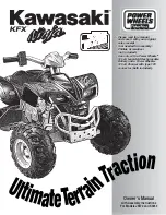 Power Wheels Kawasaki KFX Ninja J8472 Owner'S Manual & Assembly Instructions preview