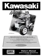 Power Wheels Kawasaki NINJA 73690 Owner'S Manual & Assembly Instructions preview