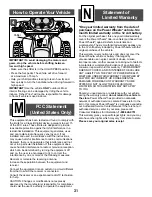 Preview for 21 page of Power Wheels Kawasaki NINJA 73690 Owner'S Manual & Assembly Instructions