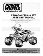 Power Wheels Kawasaki NINJA ATV AO4590 Assembly Manual preview