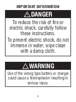 Preview for 2 page of Power Wheels P6828 Instructions Manual