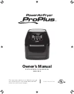 Power AirFryer Pro Plus CM003 Owner'S Manual preview