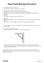 Preview for 19 page of Power Apex Bike Shed Instruction Manual