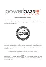 Preview for 3 page of PowerBass 2XL series Application Manual