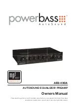 PowerBass AEQ-4XOA Owner'S Manual preview