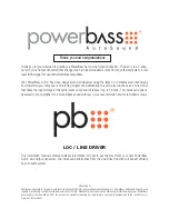 Preview for 2 page of PowerBass ALC-2 User Manual