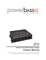 Предварительный просмотр 1 страницы PowerBass APS-100 Owner'S Manual