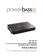 PowerBass ASA 1000.1Dx Owner'S Manual предпросмотр