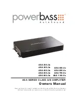 PowerBass ASA 1100.5x Owner'S Manual preview