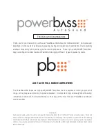 Preview for 2 page of PowerBass ASA 1100.5x Owner'S Manual