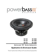 PowerBass Autosound M-104 User Manual предпросмотр