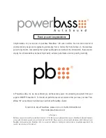 Предварительный просмотр 2 страницы PowerBass Autosound M-104 User Manual